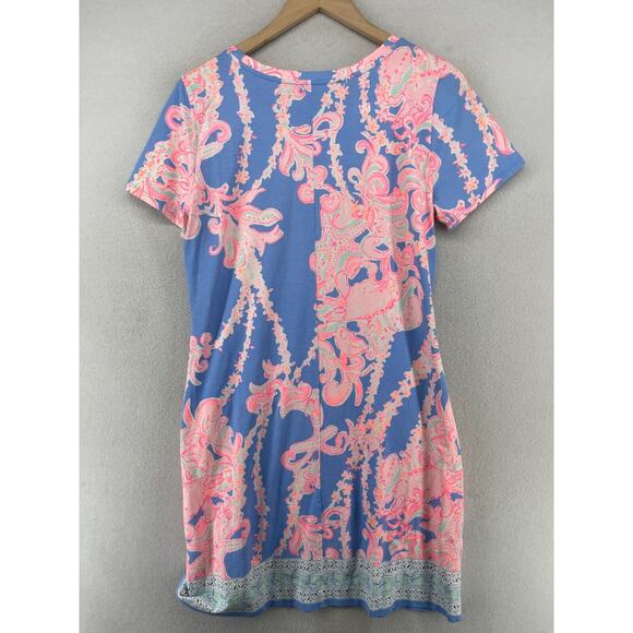 Lilly Pulitzer Declan Dress in “Blue Peri Go With The Flow” Engineered Print - Picture 2 of 12